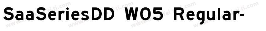 SaaSeriesDD W05 Regular字体转换